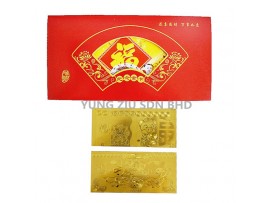 PIG YEAR COMMEMORATIVE GOLD FOIL RED PACKET(5CM*9.5CM)(1PCS)CNY(12086)